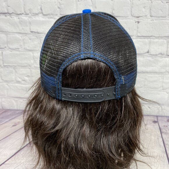 Coors Light Beer Trucker Hat Mesh Cap Snapback Blue Black Quagmire Golf New Tag - Picture 3 of 9